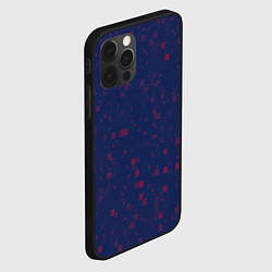 Чехол для iPhone 12 Pro Max Color red squares, цвет: 3D-черный — фото 2