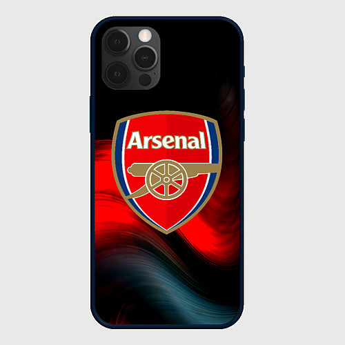 Чехол iPhone 12 Pro Max Арсенал абстракция аолна / 3D-Черный – фото 1