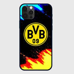 Чехол для iPhone 12 Pro Max Borussia огненные и холодные краски, цвет: 3D-черный