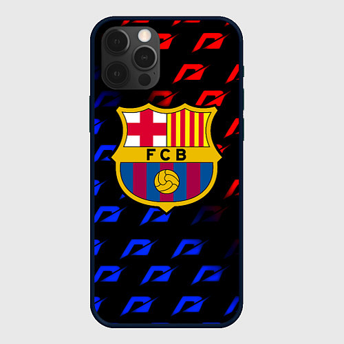 Чехол iPhone 12 Pro Max Barcelona gradient need for speed / 3D-Черный – фото 1