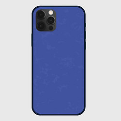 Чехол iPhone 12 Pro Max Ярко синий с текстурой