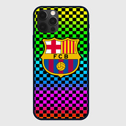 Чехол iPhone 12 Pro Max Barcelona gradient neon