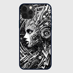 Чехол iPhone 12 Pro Max Cyber girl - ai art fantasy graffiti
