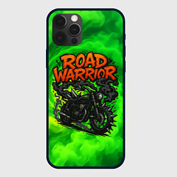 Чехол iPhone 12 Pro Max Дорожный воин - байк с шипами