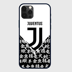Чехол iPhone 12 Pro Max Juventus символы китайские