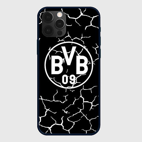 Чехол iPhone 12 Pro Max Borussia черно белые / 3D-Черный – фото 1