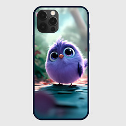 Чехол iPhone 12 Pro Max Круглый удивленный птенец