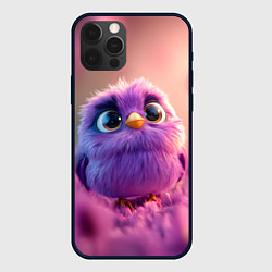 Чехол iPhone 12 Pro Max Фиолетовая птичка