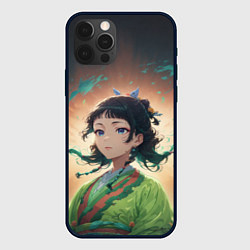 Чехол iPhone 12 Pro Max Маомао на фоне облаков