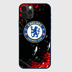 Чехол для iPhone 12 Pro Max Chelsea брызги красок текстура, цвет: 3D-черный