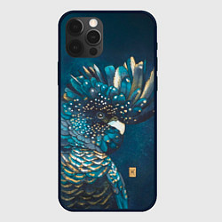 Чехол iPhone 12 Pro Max Акварельный попугай