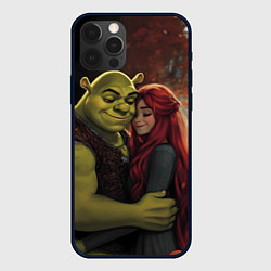 Чехол iPhone 12 Pro Max Шрек и принцесса Фиона