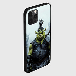 Чехол для iPhone 12 Pro Max Шрек панк в доспехах, цвет: 3D-черный — фото 2