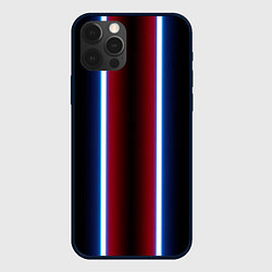 Чехол iPhone 12 Pro Max Color white blue red neon