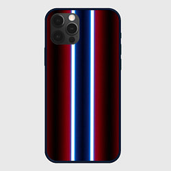 Чехол для iPhone 12 Pro Max Color white blue red, цвет: 3D-черный