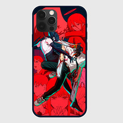 Чехол iPhone 12 Pro Max Битва с Резе Человек бензопила