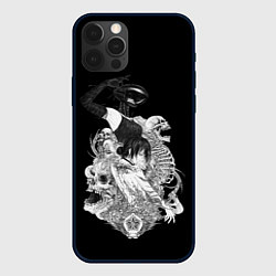 Чехол iPhone 12 Pro Max Резе демон бомба Человек бензопила