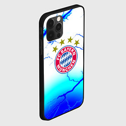 Чехол для iPhone 12 Pro Max Бавария Мюнхен молнии, цвет: 3D-черный — фото 2