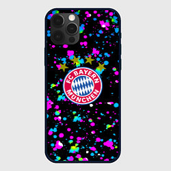 Чехол iPhone 12 Pro Max Бавария Мюнхен краски неон