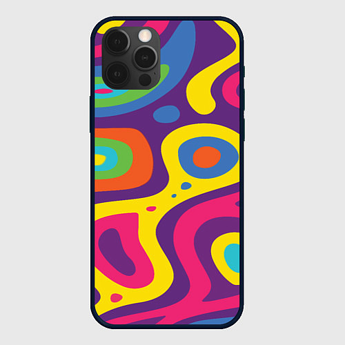 Чехол iPhone 12 Pro Max Abstract tac / 3D-Черный – фото 1