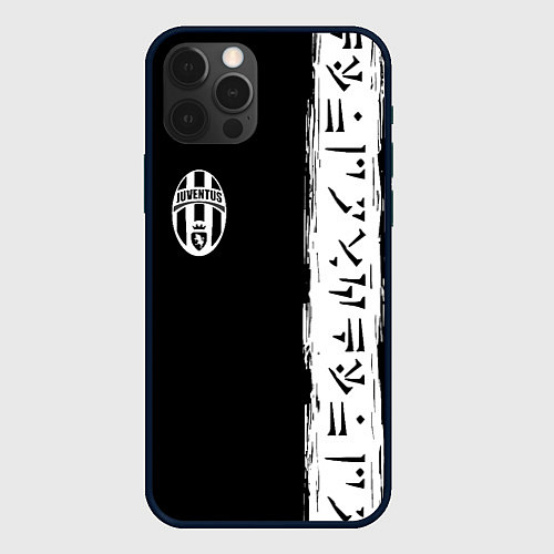 Чехол iPhone 12 Pro Max Ювентус символы гейм / 3D-Черный – фото 1