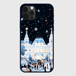 Чехол iPhone 12 Pro Max Салют в новогодней Москве