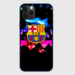 Чехол для iPhone 12 Pro Max Барселона неоновые бабочки, цвет: 3D-черный