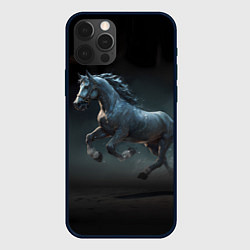 Чехол для iPhone 12 Pro Max Конь бегун, цвет: 3D-черный