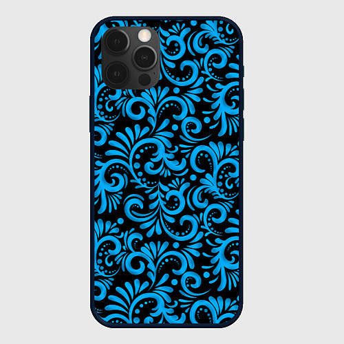 Чехол iPhone 12 Pro Max Традиционный славяно-русский стиль / 3D-Черный – фото 1