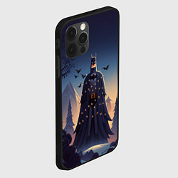 Чехол для iPhone 12 Pro Max Новогодний Бэтмен, цвет: 3D-черный — фото 2