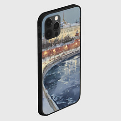 Чехол для iPhone 12 Pro Max Новогодние праздники в Москве, цвет: 3D-черный — фото 2