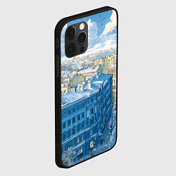 Чехол для iPhone 12 Pro Max Зимний утренний Питер, цвет: 3D-черный — фото 2