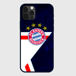 Чехол для iPhone 12 Pro Max Бавария звезды геометрия, цвет: 3D-черный