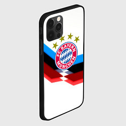 Чехол для iPhone 12 Pro Max Бавария Мюнхен геометрия спорт, цвет: 3D-черный — фото 2
