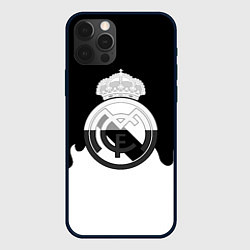 Чехол iPhone 12 Pro Max Реал Мадрид огонь белый