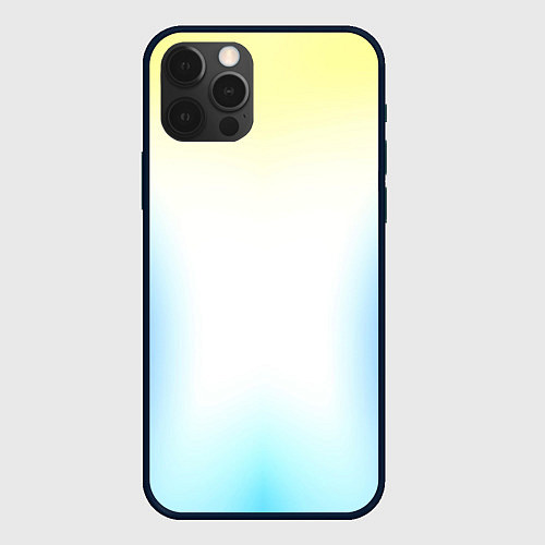 Чехол iPhone 12 Pro Max Color yellow blue white / 3D-Черный – фото 1