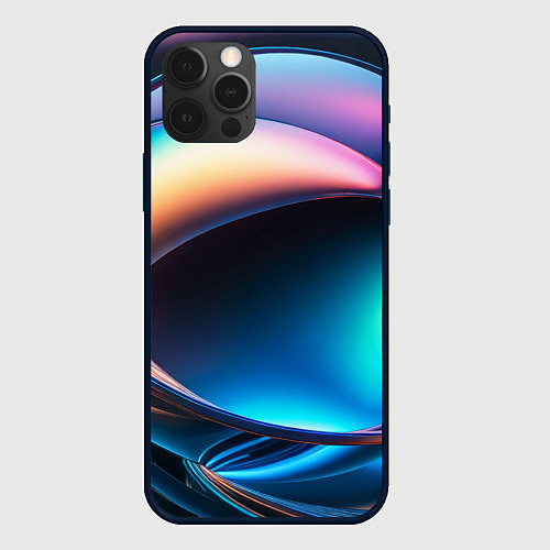 Чехол iPhone 12 Pro Max Галактический шар / 3D-Черный – фото 1