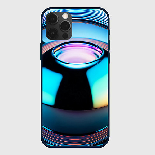 Чехол iPhone 12 Pro Max Галактический шар / 3D-Черный – фото 1