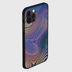 Чехол для iPhone 12 Pro Max Абстрактная рябь, цвет: 3D-черный — фото 2