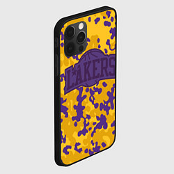 Чехол для iPhone 12 Pro Max NBA LA Lakers, цвет: 3D-черный — фото 2