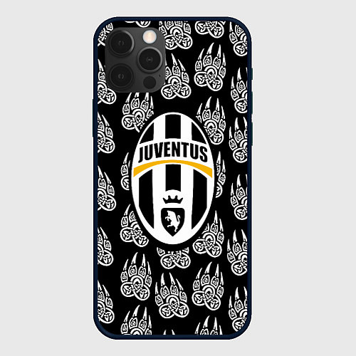 Чехол iPhone 12 Pro Max Ювентус дикий зверь / 3D-Черный – фото 1