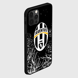 Чехол для iPhone 12 Pro Max Ювентус белые деревья, цвет: 3D-черный — фото 2