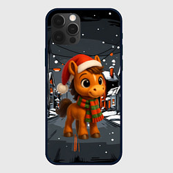 Чехол iPhone 12 Pro Max Новогодняя лошадка 2026 год