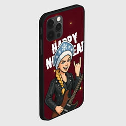 Чехол для iPhone 12 Pro Max Снегурочка рокерша, цвет: 3D-черный — фото 2