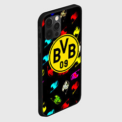 Чехол для iPhone 12 Pro Max Borussia хвост феи неон, цвет: 3D-черный — фото 2