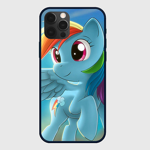 Чехол iPhone 12 Pro Max My littlle pony / 3D-Черный – фото 1