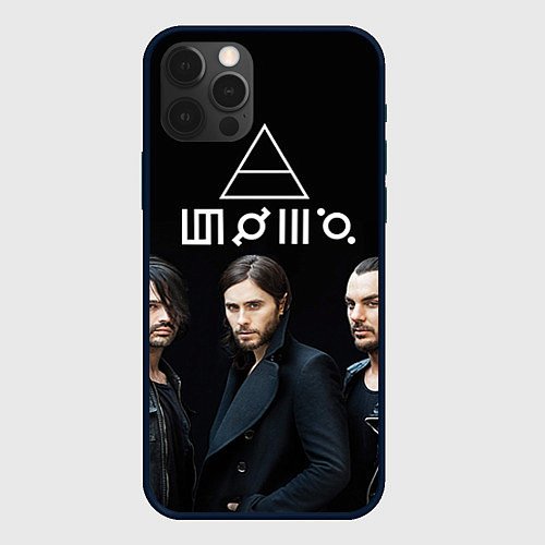 Чехол iPhone 12 Pro Max 30 seconds to mars / 3D-Черный – фото 1