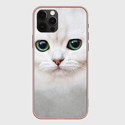 Чехол iPhone 12 Pro Max Белый котик
