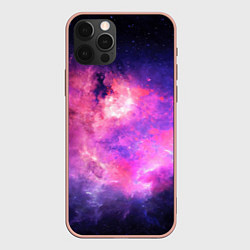 Чехол для iPhone 12 Pro Max Космос, цвет: 3D-светло-розовый