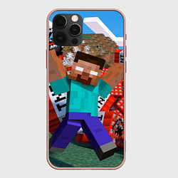 Чехол iPhone 12 Pro Max Minecraft Man